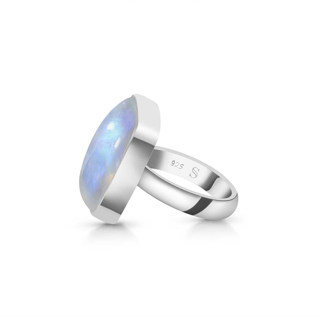 Moonstone Adjustable Ring-(RBM-R-56.)